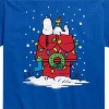 Men's - Peanuts - Snoopy Holiday House Short Sleeve Graphic T-Shirt - 2 of 4
