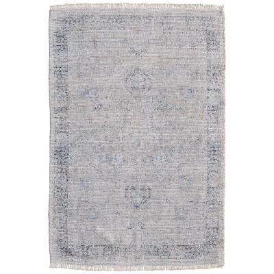 Caldwell Transitional Distressed Gray/Blue/Taupe Area Rug