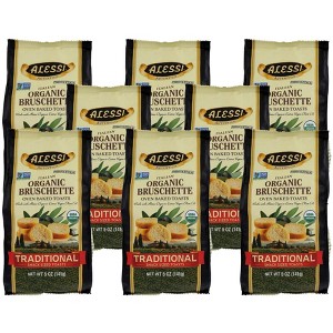 Alessi Italian Organic Bruschetta Snack Sized Toasts - Case of 8/5 oz - 1 of 4