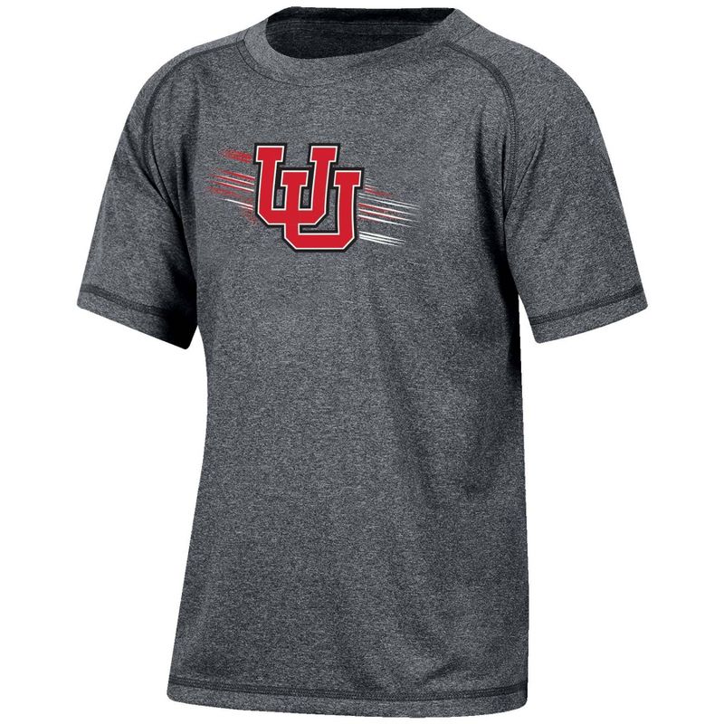 NCAA Utah Utes Boys&#39; Gray Poly T-Shirt, 1 of 4