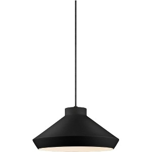 Sonneman Koma 15" Wide Satin Black Pendant Light - 1 of 1