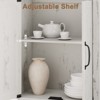 5 Tier Book case with Cabinet, Farmhouse Book Shelf with Storage, 68.7" Tall Wooden 5 Shelf Book Case for Home Office, Living Room - 4 of 4
