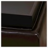 Wellington Leather Tray Top Storage Ottoman Brown - Christopher Knight Home - image 2 of 4