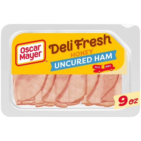 Oscar Mayer Deli Fresh Honey Uncured Ham Sliced Lunch Meat, 9 oz Tray