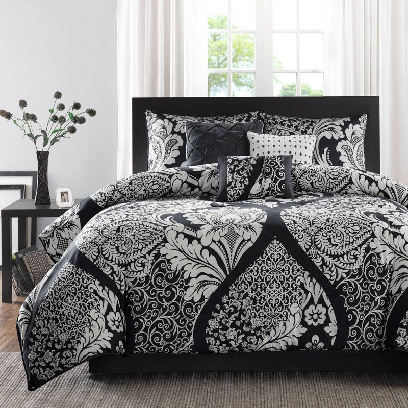 Madison Park 7pc Adela Cotton Printed Comforter Bedding Set, 3 of 14