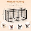 Lyngins Metal Dog Crate with Safe Top Cover, Flexible Door Placement, Dog Kennel for Small Medium Dogs, Puppy Dog Playpen with Top, Indoor Pet Cage - 3 of 4