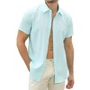 Mens Summer Shirt Short Sleeve Shirt For Men Summer Beach Shirt - 2 of 4