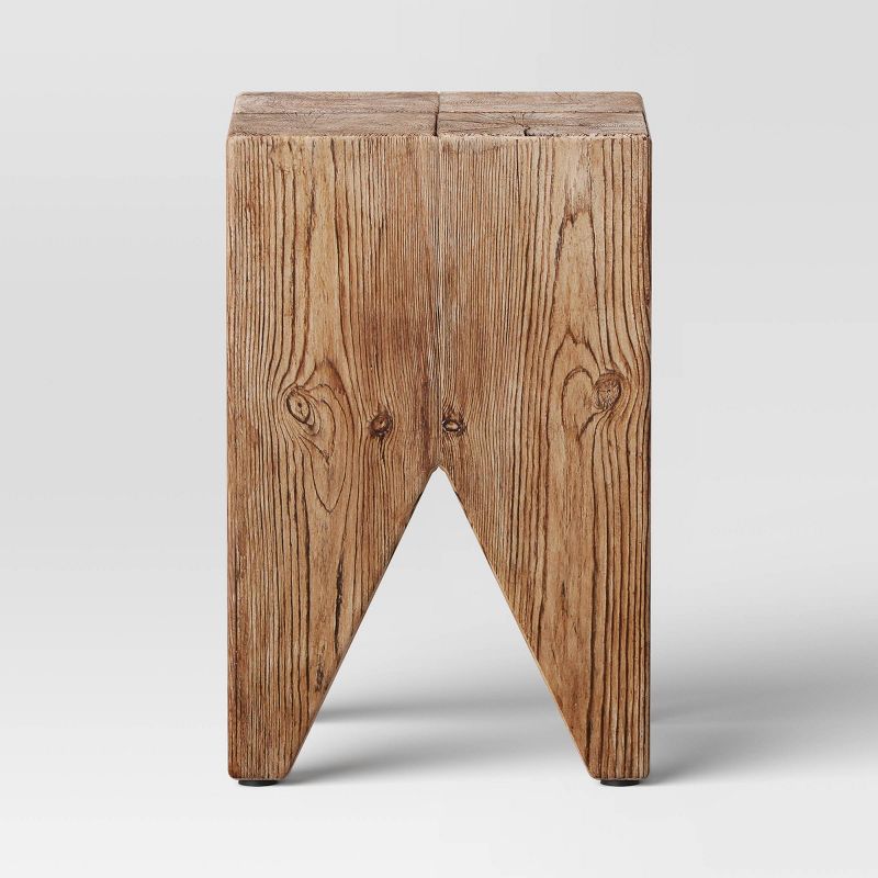 Faux Wood Block Accent Table - Threshold&#8482;, 5 of 9