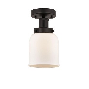 Bell - 1 Light Semi-Flush Mount In Industrial Style-8.25 Inches Tall and 6.5 Inches Wide - 1 of 1