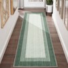 Washable Modern Bordered Rug Non Slip Low Pile Rug Soft Throw Floor Cover Abstract Foldable Indoor Carpet for Living Room Bedroom Playroom Nursery - 3 of 4