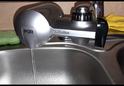 PUR PLUS Faucet Mount Filtration System, Chrome PFM400H - The Home