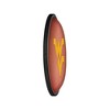 College Football Pigskin Design Oval Slimline Lighted Wall Sign - 3 of 4
