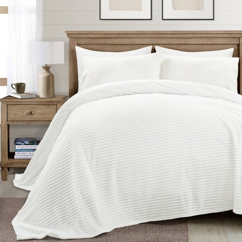 White fluffy blanket online target