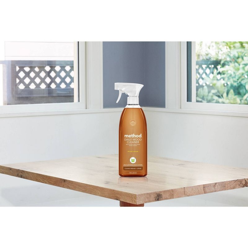 Method Almond Cleaning Products Daily Wood Cleaner Spray Bottle - 28 fl oz, 3 of 12