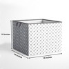 Bacati - Playful Fox Gray/white Arrow Storage Box Large - 3 of 4