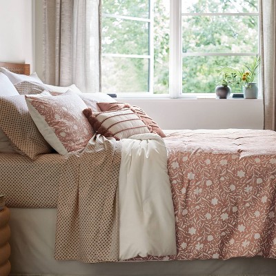 12pc Floral Boho Comforter & Sheets Set - Threshold