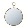 FONTOI 22.4" Circle Wall Mirror with Gold Iron Frame for Living Room Entryway and Office Adding Contemporary Style Practical Wall Decor Feature, Gold - 3 of 4