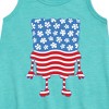Girls' - SpongeBob SquarePants - Silhouette Stars Stripes Graphic Sleeveless Aline Dress - 2 of 4