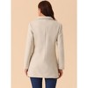 Seta T Women's Winter Overcoat Mid-Long Casual Notch Lapel Single-Breasted Peacoat - 4 of 4