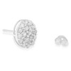 Haus of Brilliance Silver 1 1/2 Cttw Round-Cut Diamond Oval Shaped Stud Earrings - 4 of 4