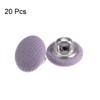 Unique Bargains DIY Craft Metal Shank Cotton Covered Round Sewing Buttons 20 Pcs - 3 of 4