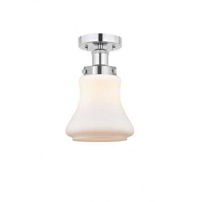 Bellmont - 1 Light Semi-Flush Mount In Industrial Style-8.25 Inches Tall and 6.5 Inches Wide