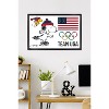 Trends International Team USA x Peanuts – Snoopy Olympic Figure Skating Framed Wall Poster Prints - 2 of 4