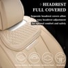 Coverado Car Seat Covers, Luxury Faux Leather Car Seat Protectors, Front and Back Universal Auto Interior Accessories Fit for Most Vehicles - 4 of 4