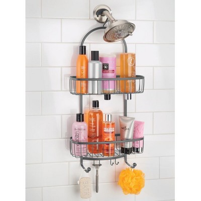 Mdesign Large Metal Bathroom Tub/shower Caddy, Hanging Storage Organizer Target