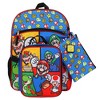 Super Mario Bros Characters & Power-Ups 16 Youth 5-Piece Backpack Set - 2 of 4