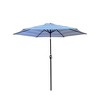 Sapphtopaz 9Ft Patio Umbrella Beach Umbrella Sun Shades with Crank and Push Button Tilt 6 Sturdy Ribs for Garden, Beach, Backyard - 4 of 4