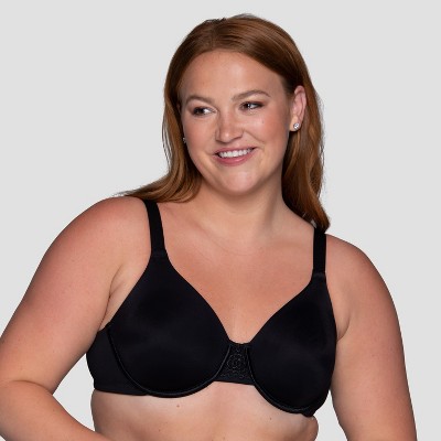 Curvy Couture Womens Plus Size Shimmer Full Coverage Unlined Underwire Bra  Black Hue Shimmer 40H
