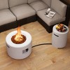 Tangkula 40,000 BTU Outdoor Fire Pit Table Set w/ Tank Holder Stainless Steel Burner - 3 of 4