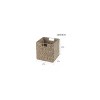 mDesign Woven Hyacinth Kitchen Storage Organizer Basket Bin, 4 Pack, White Wash - 3 of 4