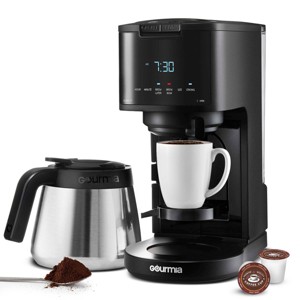 Gourmia 12 Cup Drip Coffee Maker with Thermal Carafe Black: Stainless Steel, Electric, Dishwasher-Safe Parts, 2-Year Warranty - 1 of 4