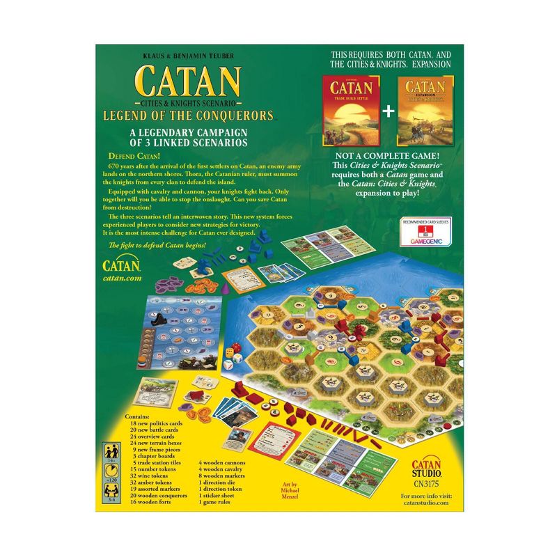 Catan: Cities &#38; Knights Scenario Legend of the Conquerors Game, 3 of 6