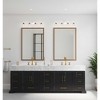 Progress Lighting Quillan 4-Light Vanity Light, Whiteplaster, Clear Glass Shades, Steel Material, Damp Rated - 2 of 3