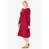 Woman Within Plus Size Rib Knit Sweater Dress - 4 of 4