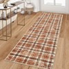 Machine Washable Indoor Modern Geometric Area Rugs Soft Low Pile Mat with Small Checkered Print - 4 of 4