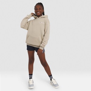 Girls' Champion Oversized Fleece Graphic Hoodie - 1 of 4