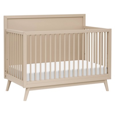 Babyletto Palma Mid-Century 4-in-1 Convertible Crib with Toddler Bed Conversion Kit