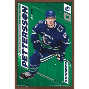 Trends International NHL Vancouver Canucks - Elias Pettersson 19 Framed Wall Poster Prints - 1 of 4