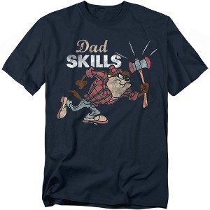 Looney Tunes Father's Day Taz Dad Skills Adult T-Shirt - 1 of 3