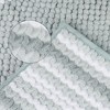 Unique Bargains Striped Soft and Absorbent Fluffy Chenille Non-Slip Bath Mat - 4 of 4