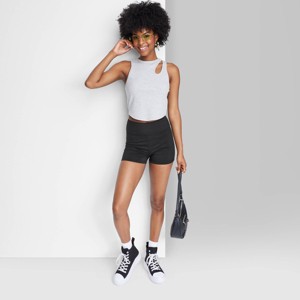 Women's High-Rise Shortie Bike Shorts - Wild Fable™ - 1 of 3