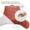 Nestl Reading Pillow for Bed with Fleece Blanket, Standard Bed Pillows for Sitting Up in Bed, Bed Rest Pillow - 4 of 4