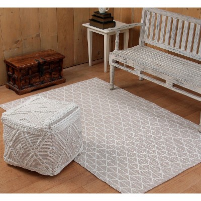 4'x6' Rectangle Cotton Accent Rug Off-White - Better Trends