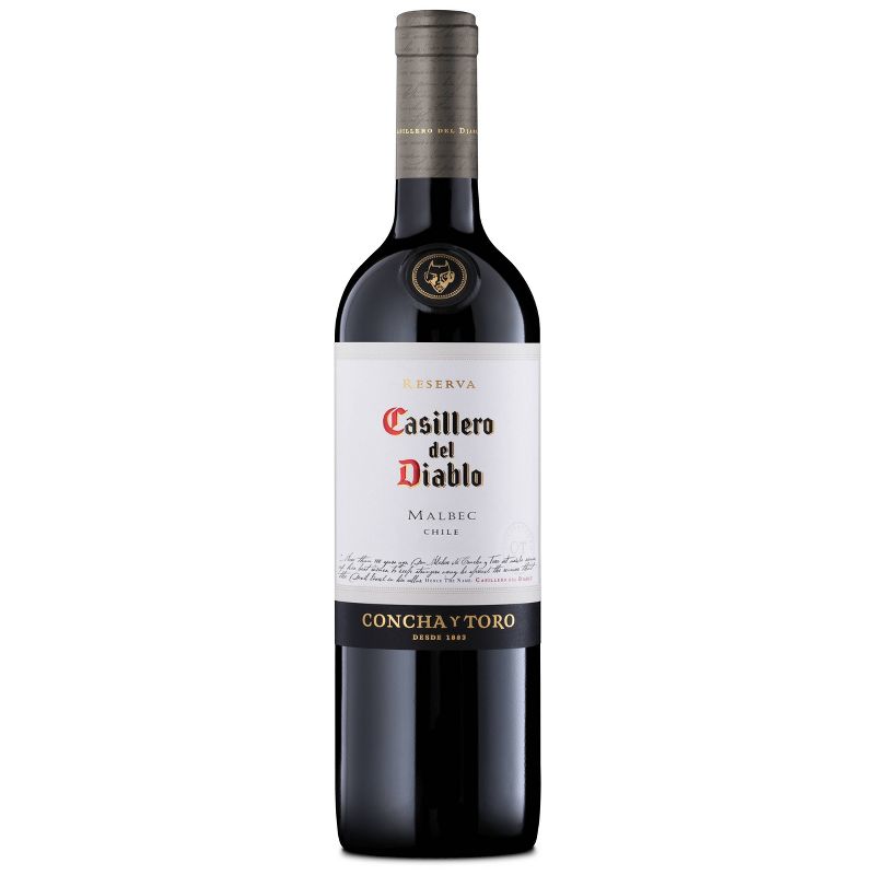 Casillero Del Diablo Malbec Red Wine - 750ml Bottle, 1 of 6