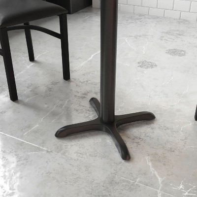 Cast Iron 22" x 22" Black Restaurant Table Base