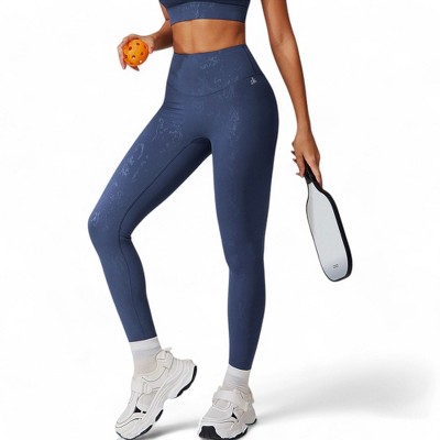 Anna-Kaci Active Women's High Waist Seamless Leggings with Subtle Textured Pattern